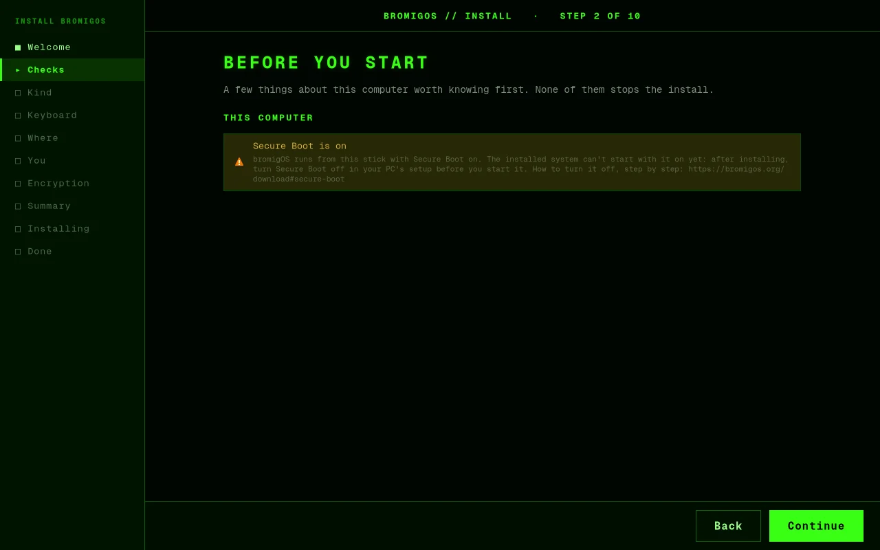 Before you start: Secure Boot is on, with what it means and how to turn it off